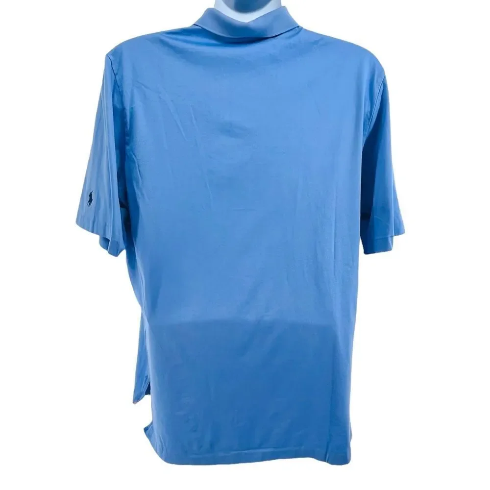 Polo Golf Ralph Lauren Polo Shirt Blue Pima Cotton U.S. Open Merion 2013 L 10222